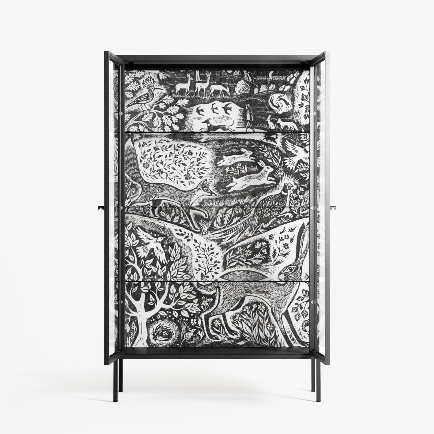 Flight Of Fancy - Cabinet - Diana Catchpole - Antracite - Clear glass