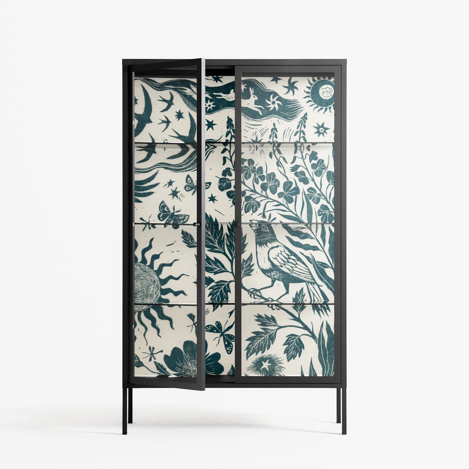 Ode to Summer 3 - Cabinet - Diana Catchpole - Antracite - Clear glass