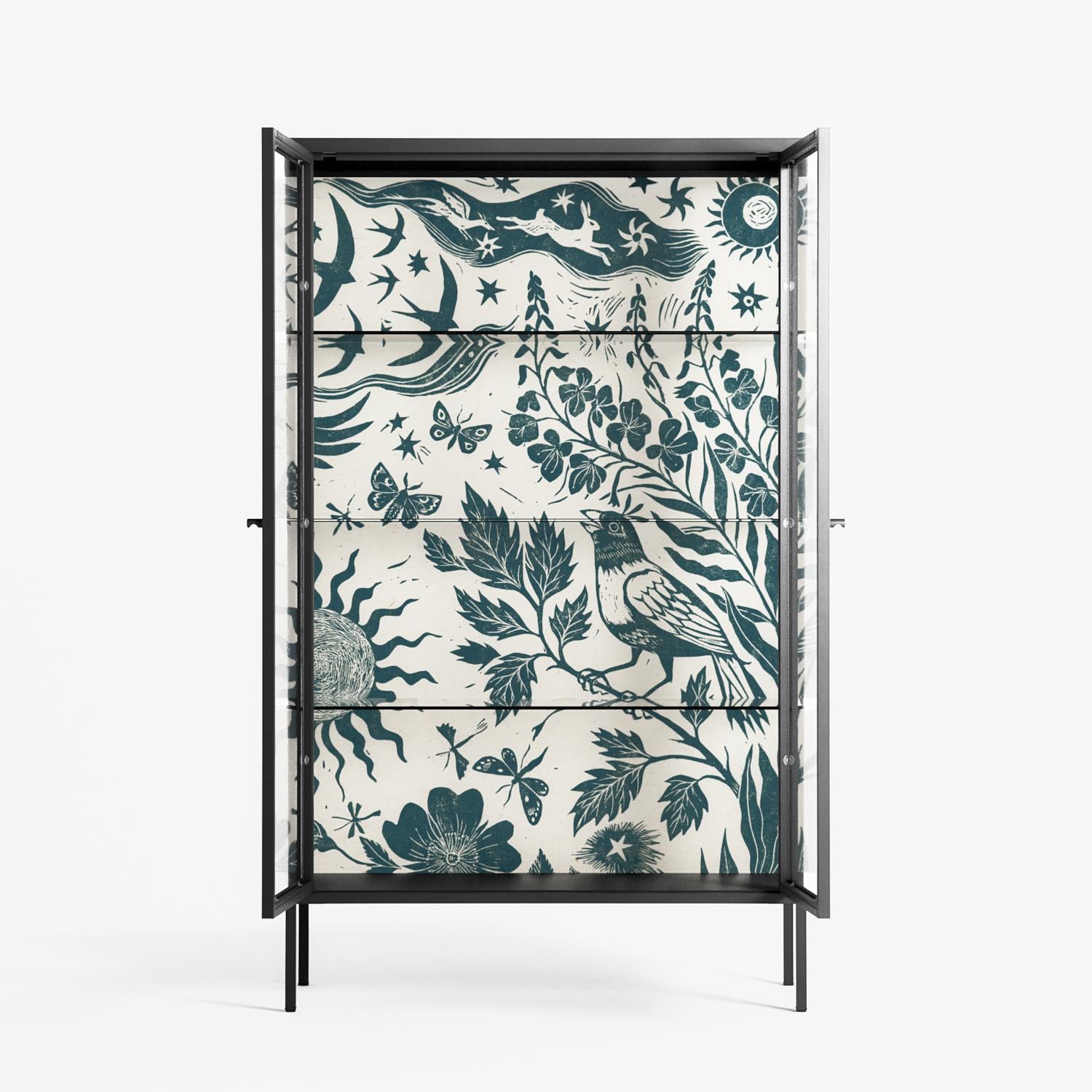 Ode to Summer 3 - Cabinet - Diana Catchpole - Antracite - Clear glass