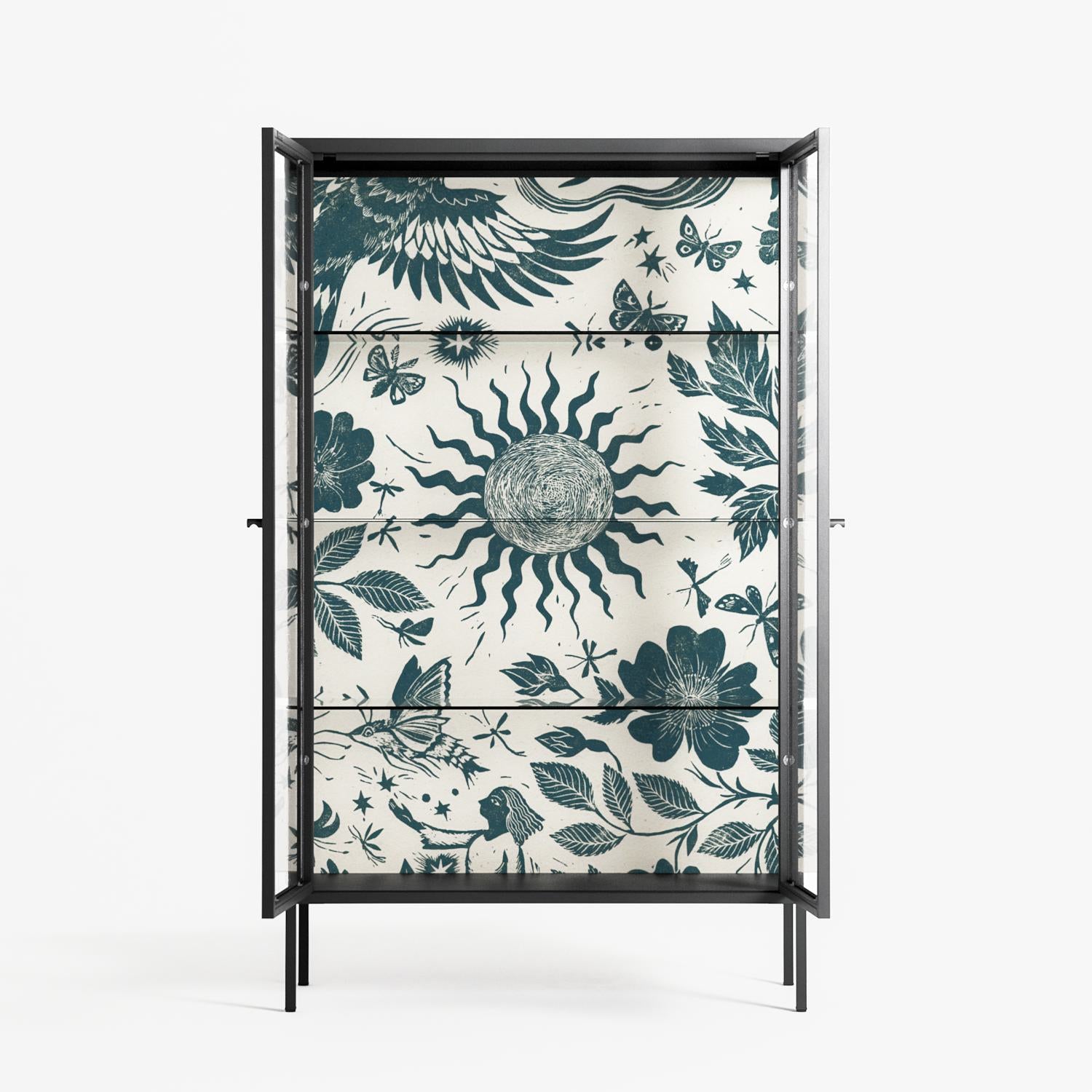 Ode to Summer 6 - Cabinet - Diana Catchpole - Antracite - Clear glass