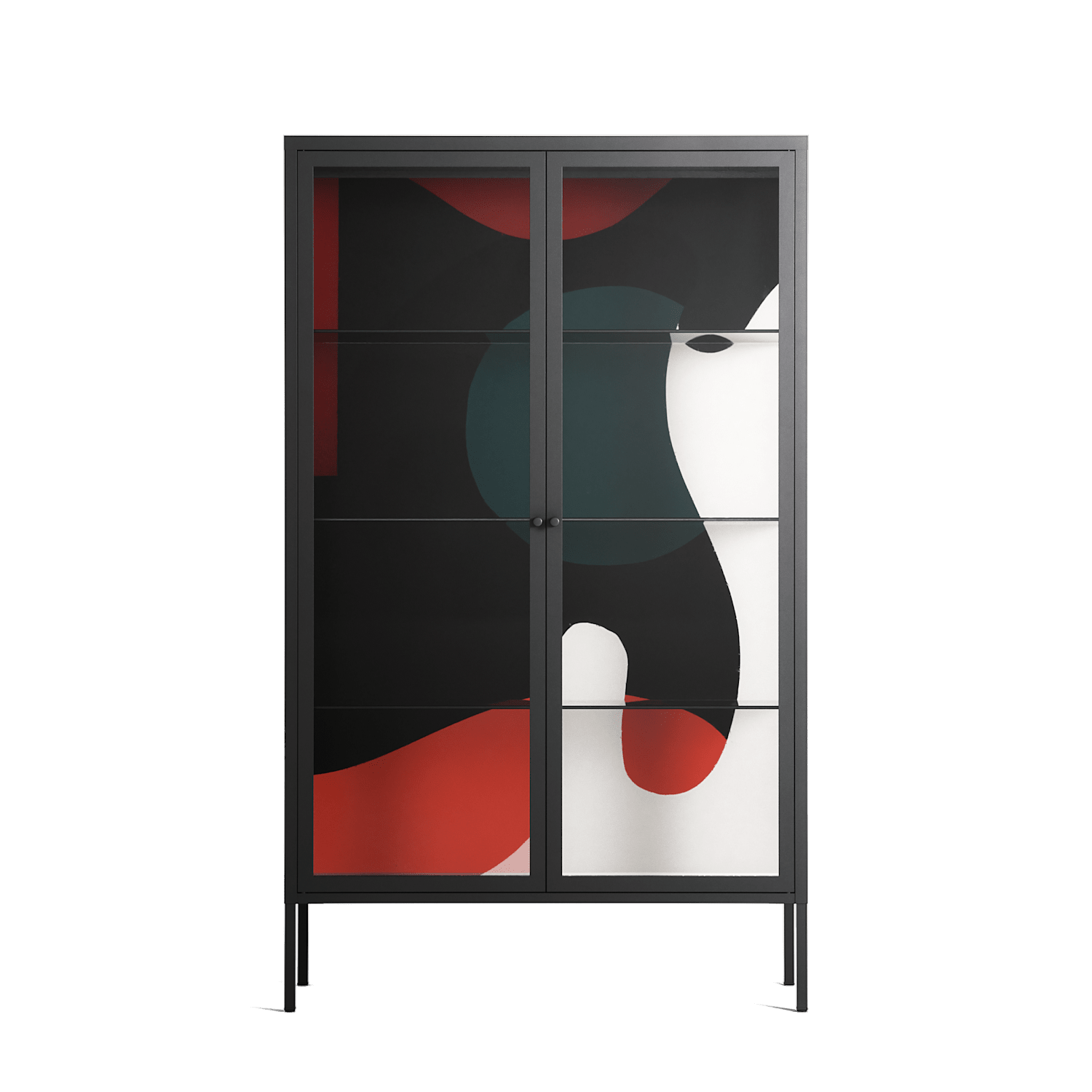 Plume - Cabinet - Rikki Hewitt - Antracite - Clear glass