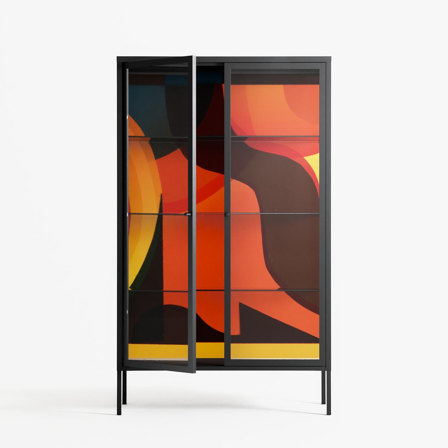 Swift - Cabinet - Rikki Hewitt - Antracite - Clear glass