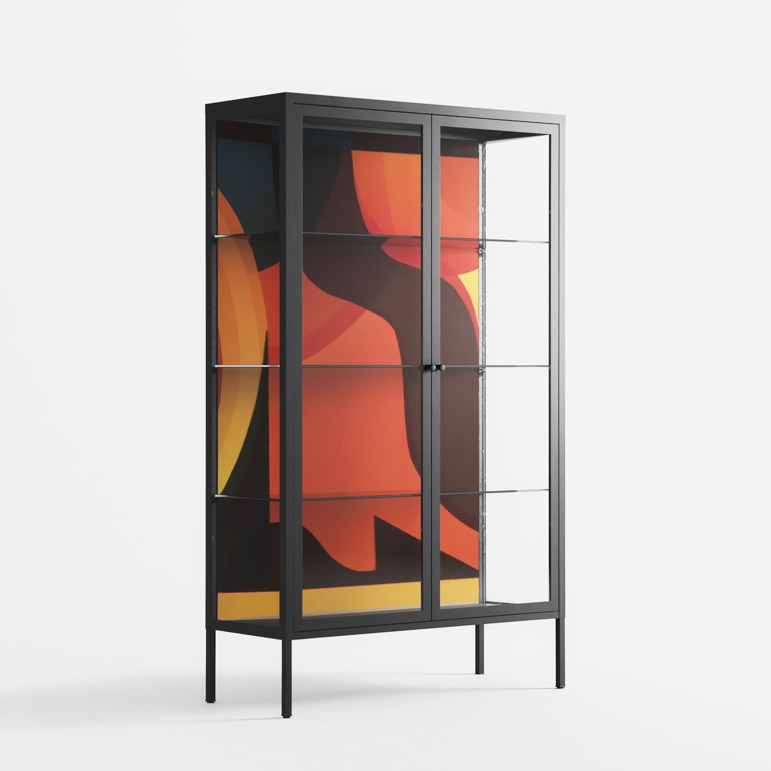 Swift - Cabinet - Rikki Hewitt - Antracite - Clear glass