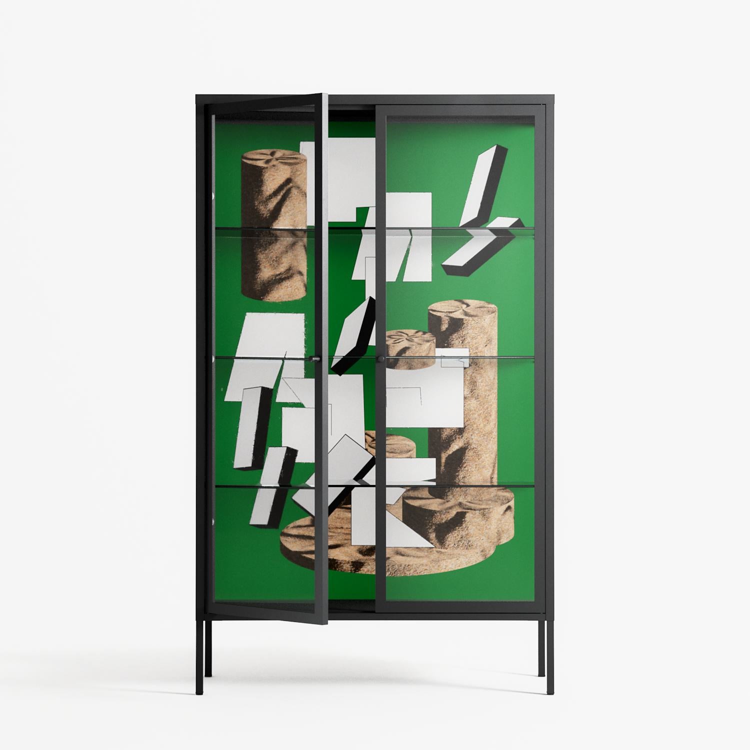 Paisaje - Cabinet - Naia Escribano - Antracite - Clear glass