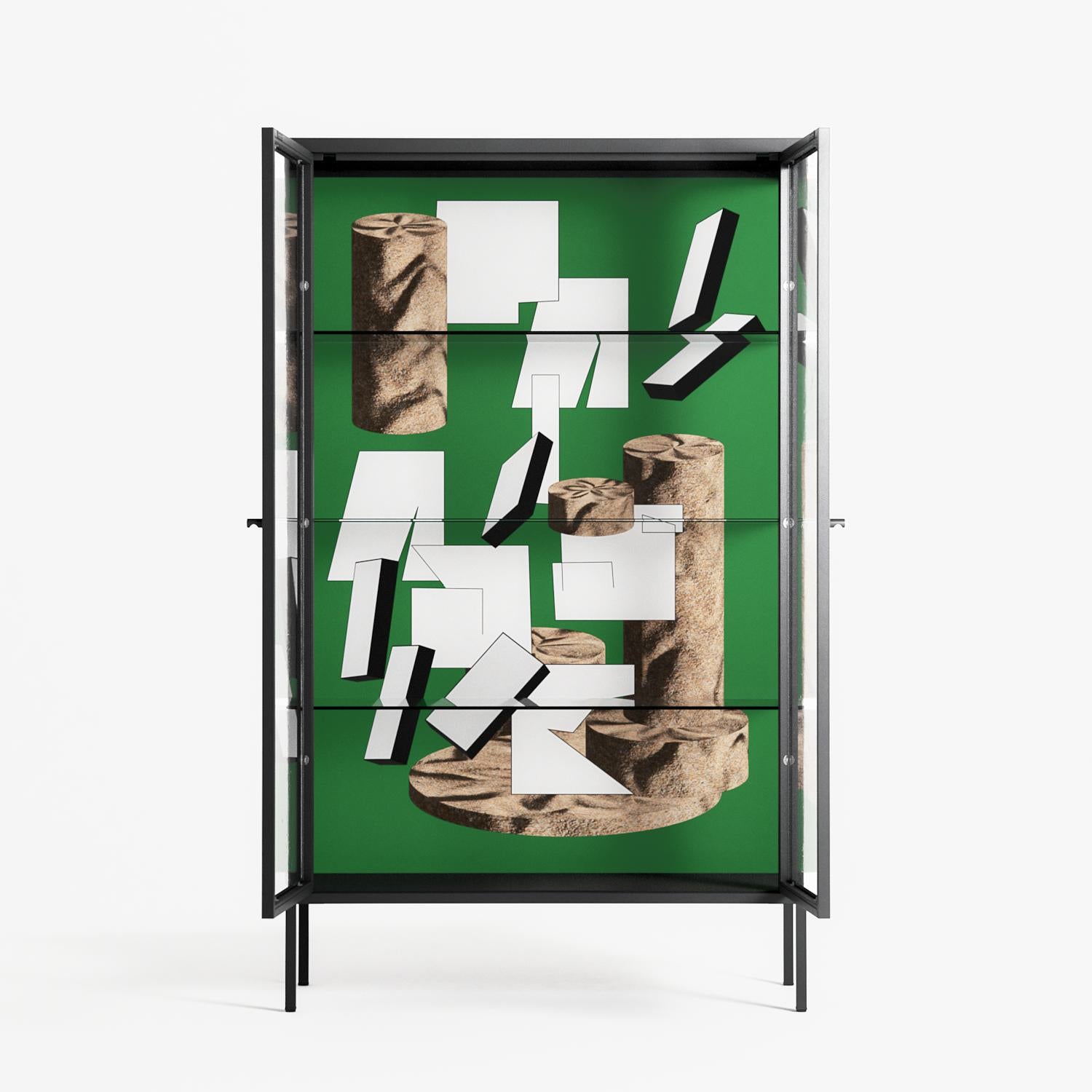 Paisaje - Cabinet - Naia Escribano - Antracite - Clear glass