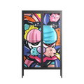Sansone - Cabinet - Maddalena Fanfani - Antracite - Clear glass