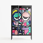 Bobsan - Cabinet - Maddalena Fanfani - Antracite - Clear glass
