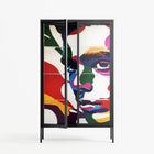 Fragments Of A Painted Souls - Cabinet - Mathilda Kienast - Antracite - Clear glass