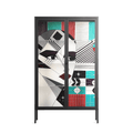 The Dessolution - Cabinet - Mathilda Kienast - Antracite - Clear glass