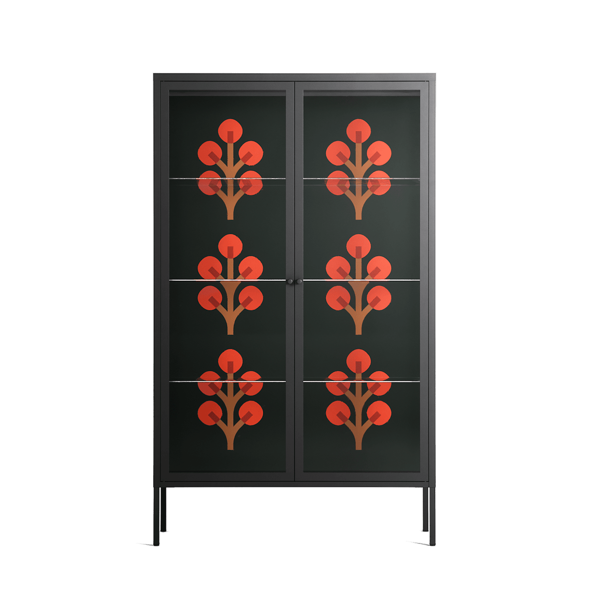 Berry Branch - Cabinet - Ethan Fender - Antracite - Clear glass