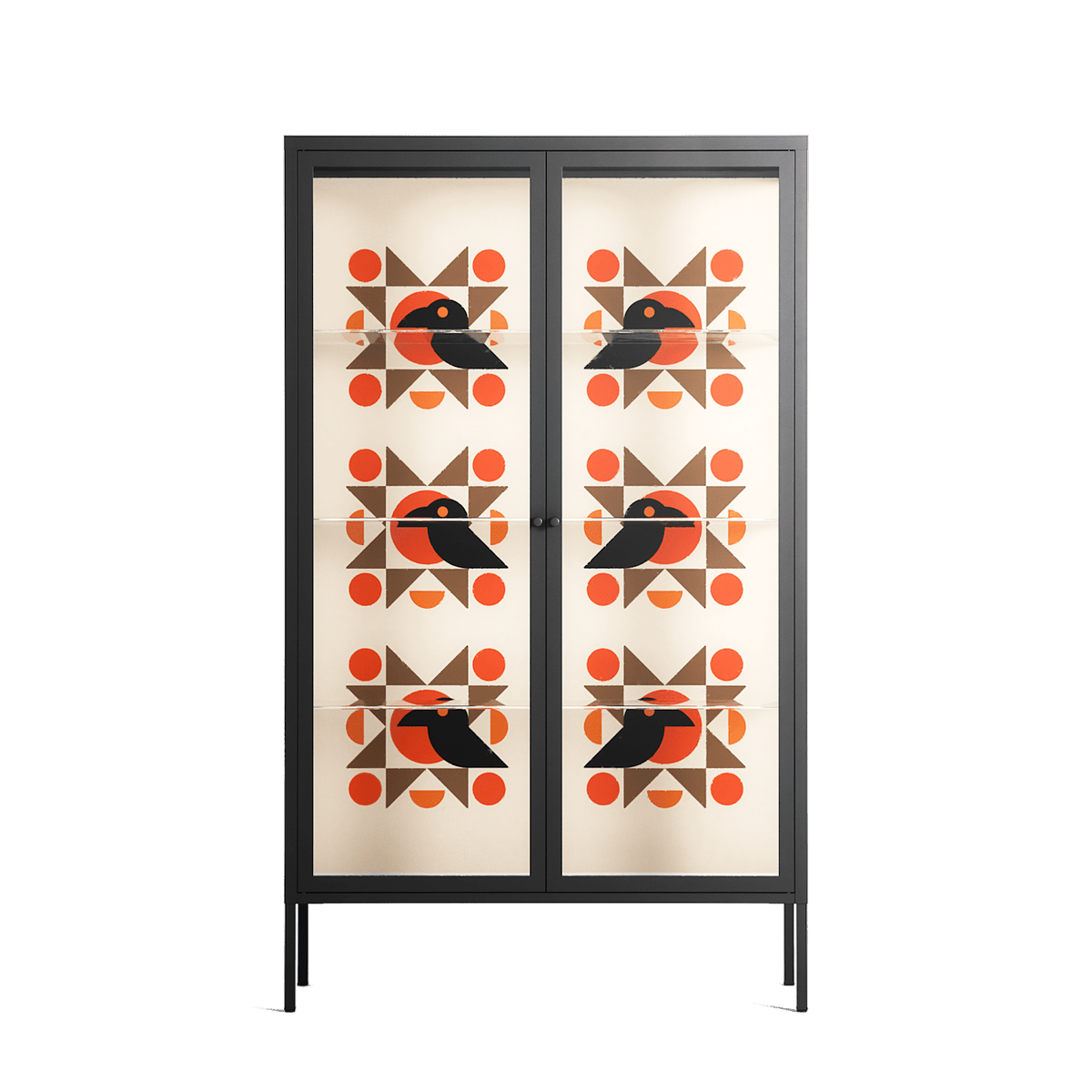 Crow Del Sol - Cabinet - Ethan Fender - Antracite - Clear glass