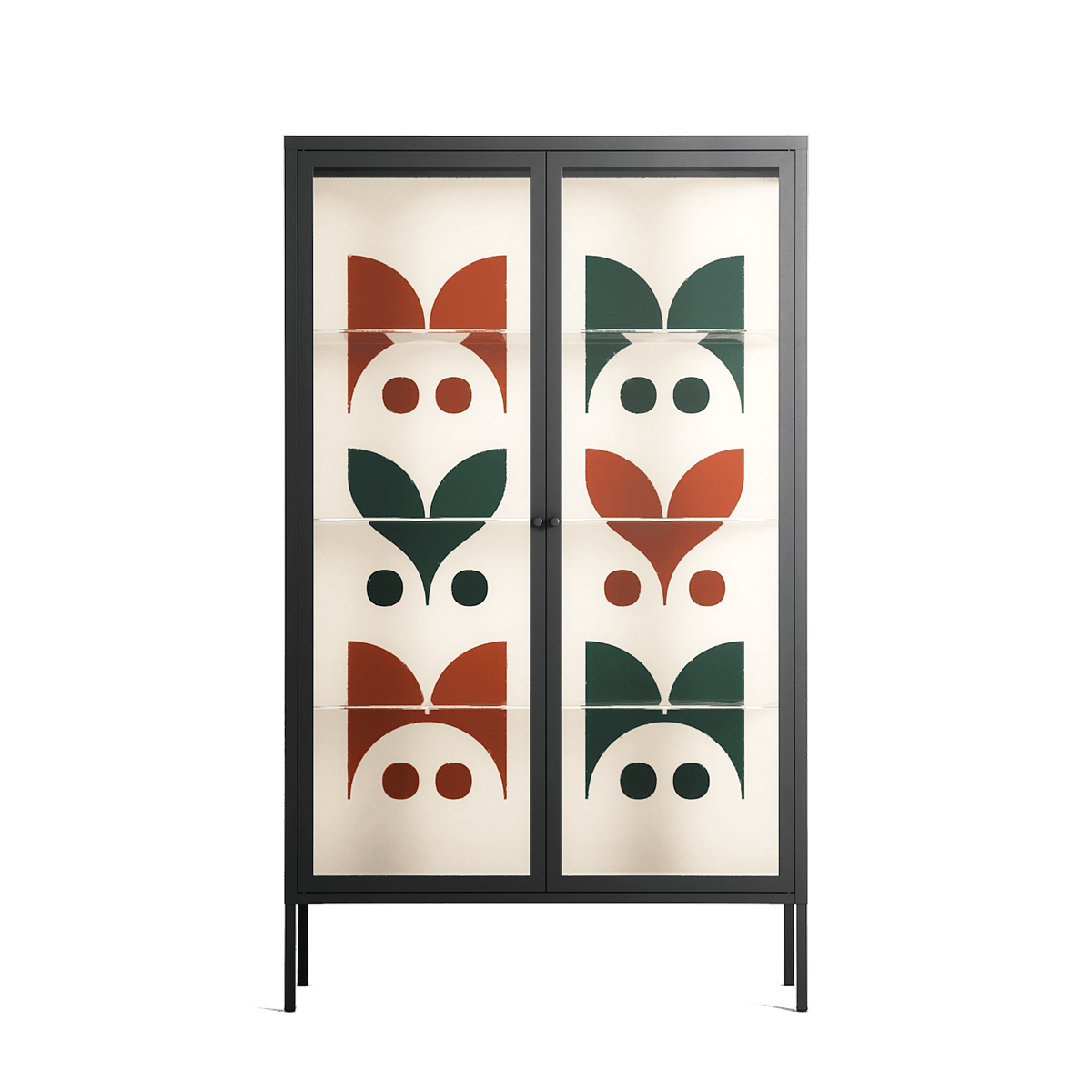 Curious Creatures - Cabinet - Ethan Fender - Antracite - Clear glass