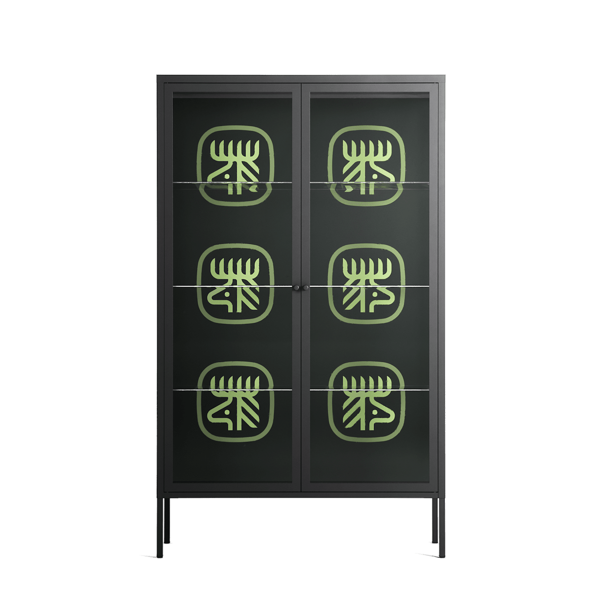 Evergreen Stag - Cabinet - Ethan Fender - Antracite - Clear glass