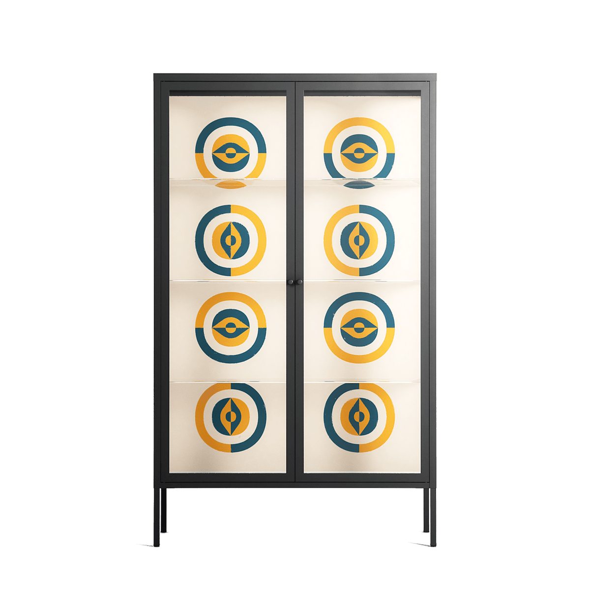 Gleam Dusk - Cabinet - Ethan Fender - Antracite - Clear glass
