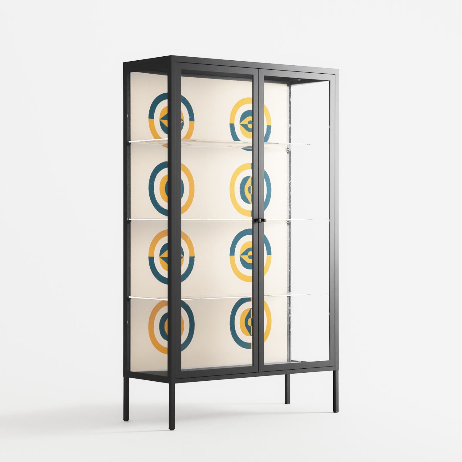 Gleam Dusk - Cabinet - Ethan Fender - Antracite - Clear glass