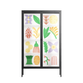 Shapes - Cabinet - Lydia Greaves - Antracite - Clear glass