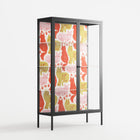 Cats - Cabinet - Lydia Greaves - Antracite - Clear glass