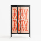 Lobsters - Cabinet - Lydia Greaves - Antracite - Clear glass