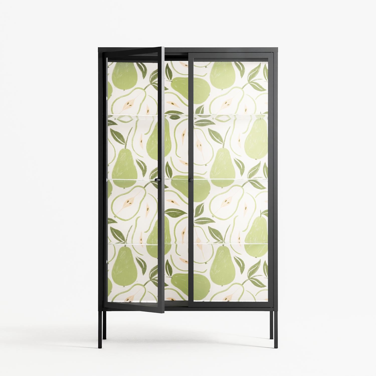 Pears - Cabinet - Lydia Greaves - Antracite - Clear glass