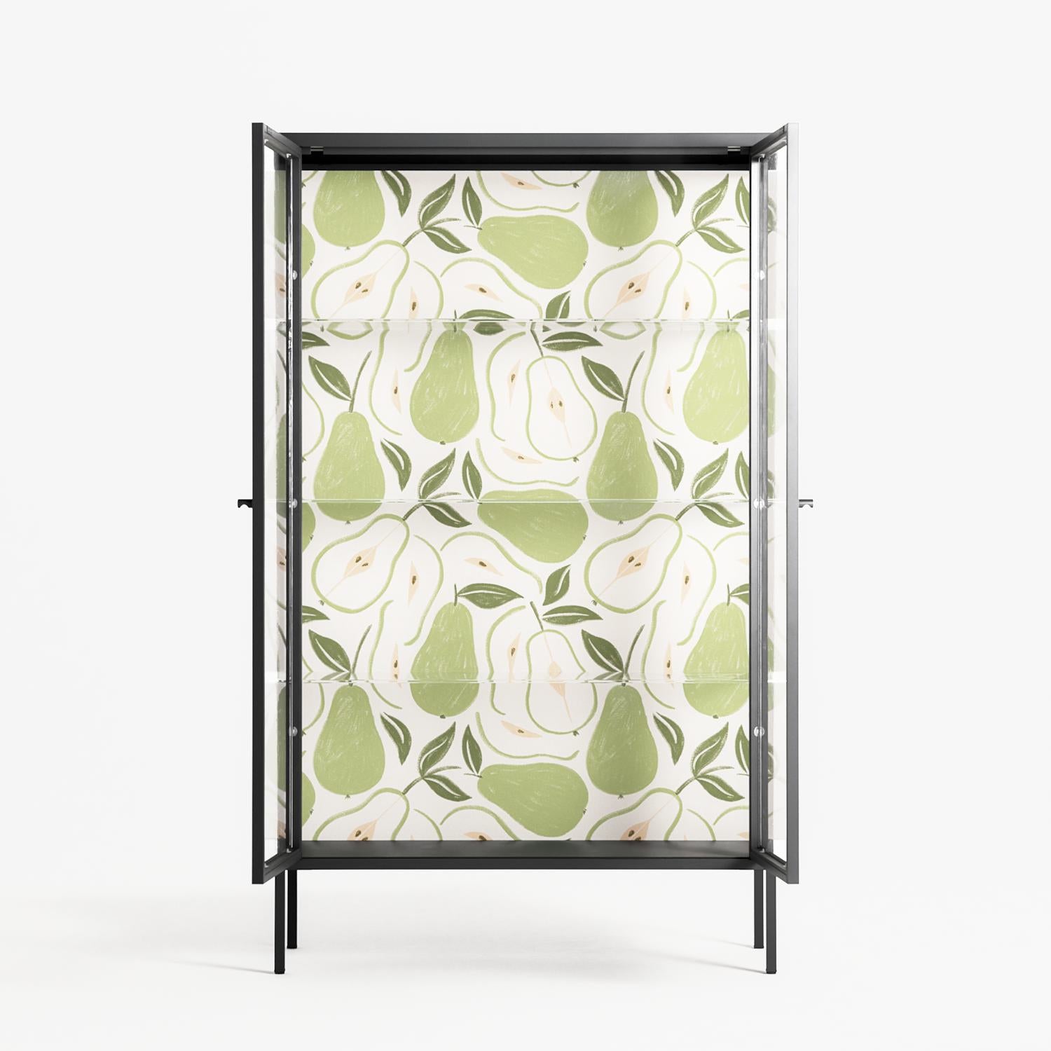 Pears - Cabinet - Lydia Greaves - Antracite - Clear glass