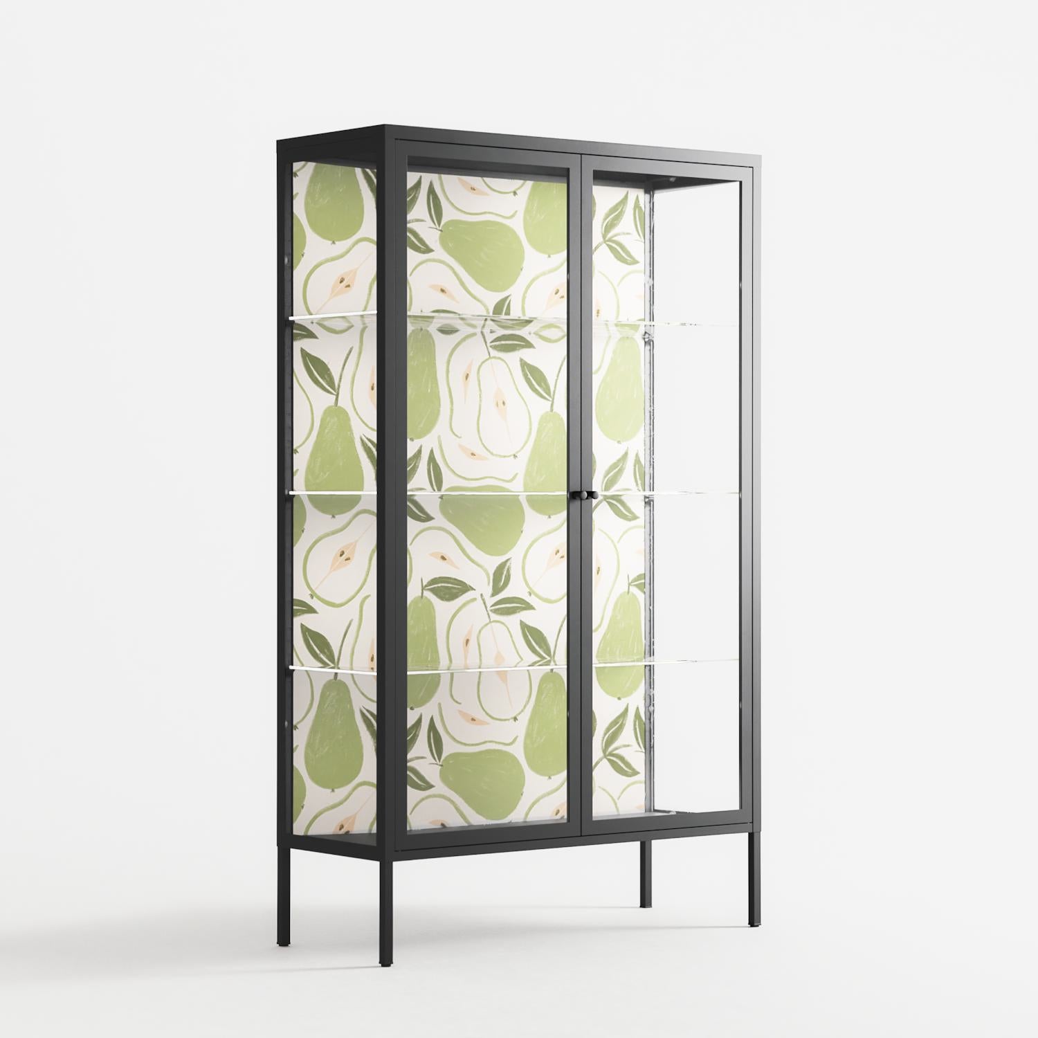 Pears - Cabinet - Lydia Greaves - Antracite - Clear glass