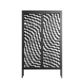 Wave In Wave - Cabinet - Guido De Boer - Antracite - Clear glass