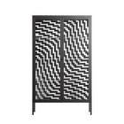 Wave In Wave - Cabinet - Guido De Boer - Antracite - Clear glass