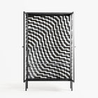 Wave In Wave - Cabinet - Guido De Boer - Antracite - Clear glass