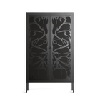 Black Potted Plant - Cabinet - Konrad Blaszczyk - Antracite - Overlay Glass