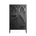 Black Fern - Cabinet - Konrad Blaszczyk - Antracite - Overlay Glass