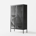 Black Fern - Cabinet - Konrad Blaszczyk - Antracite - Overlay Glass