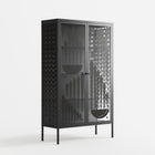 Black Fern - Cabinet - Konrad Blaszczyk - Antracite - Overlay Glass