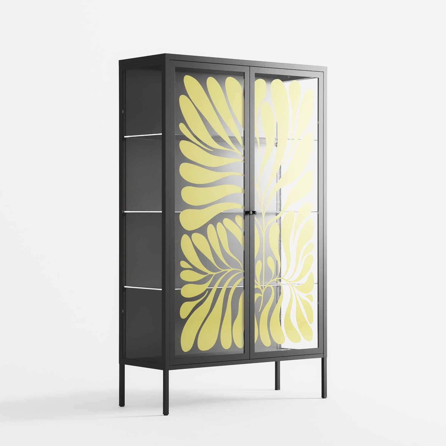 Alaria - Cabinet - Amy Suther - Antracite - Overlay Glass
