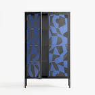 Santorini - Cabinet - Amy Suther - Antracite - Overlay Glass