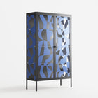 Santorini - Cabinet - Amy Suther - Antracite - Overlay Glass