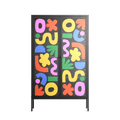 Fun Shapes - Cabinet - Sandra Hutter - Antracite - Overlay Glass