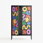 Fun Shapes - Cabinet - Sandra Hutter - Antracite - Overlay Glass