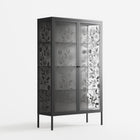 Barbed Bloom - Cabinet - Daphna Sebbane - Antracite - Overlay Glass