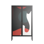 Plume - Cabinet - Rikki Hewitt - Antracite - Overlay Glass