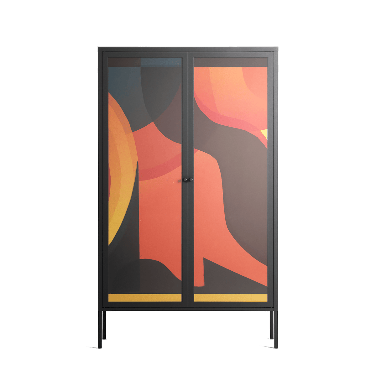 Swift - Cabinet - Rikki Hewitt - Antracite - Overlay Glass