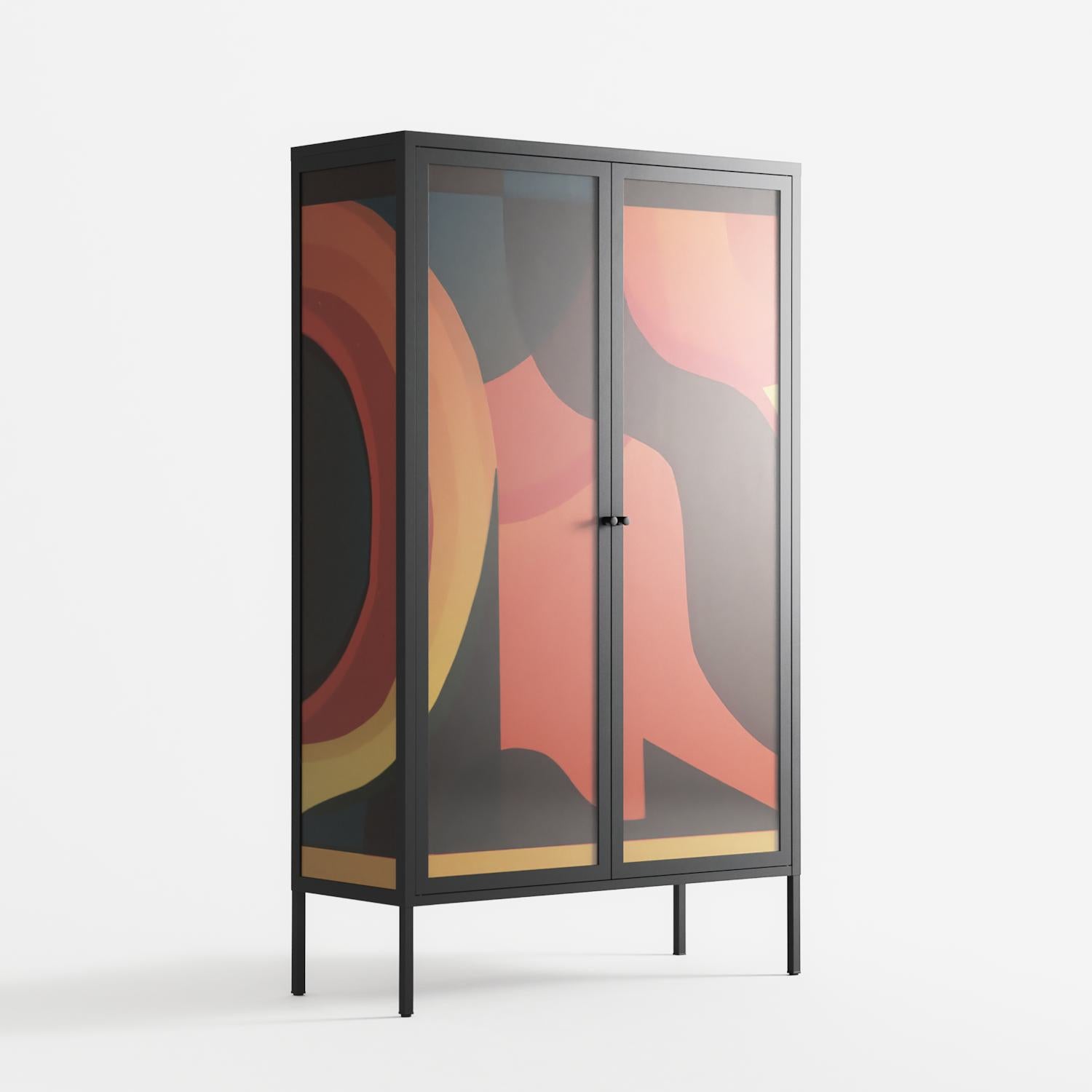 Swift - Cabinet - Rikki Hewitt - Antracite - Overlay Glass