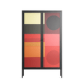 Turnstile - Cabinet - Rikki Hewitt - Antracite - Overlay Glass