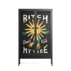 Bitch Don't Kill My Vibe - Cabinet - Aley Wild - Antracite - Clear glass
