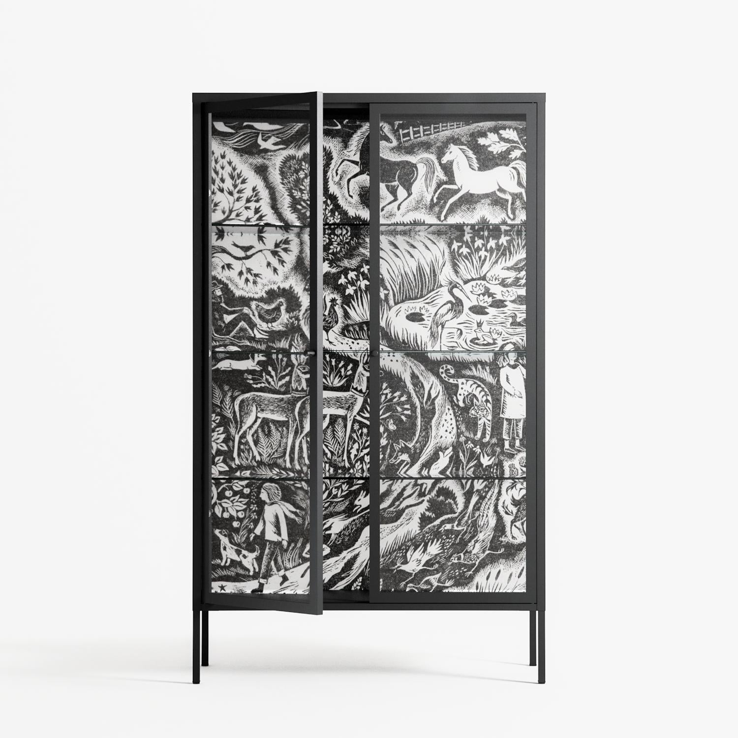 Flight Of Fancy 3 - Cabinet - Diana Catchpole - Antracite - Clear glass