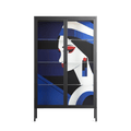 Beyond The Veil Of Consciousness - Cabinet - Mathilda Kienast - Antracite - Clear glass