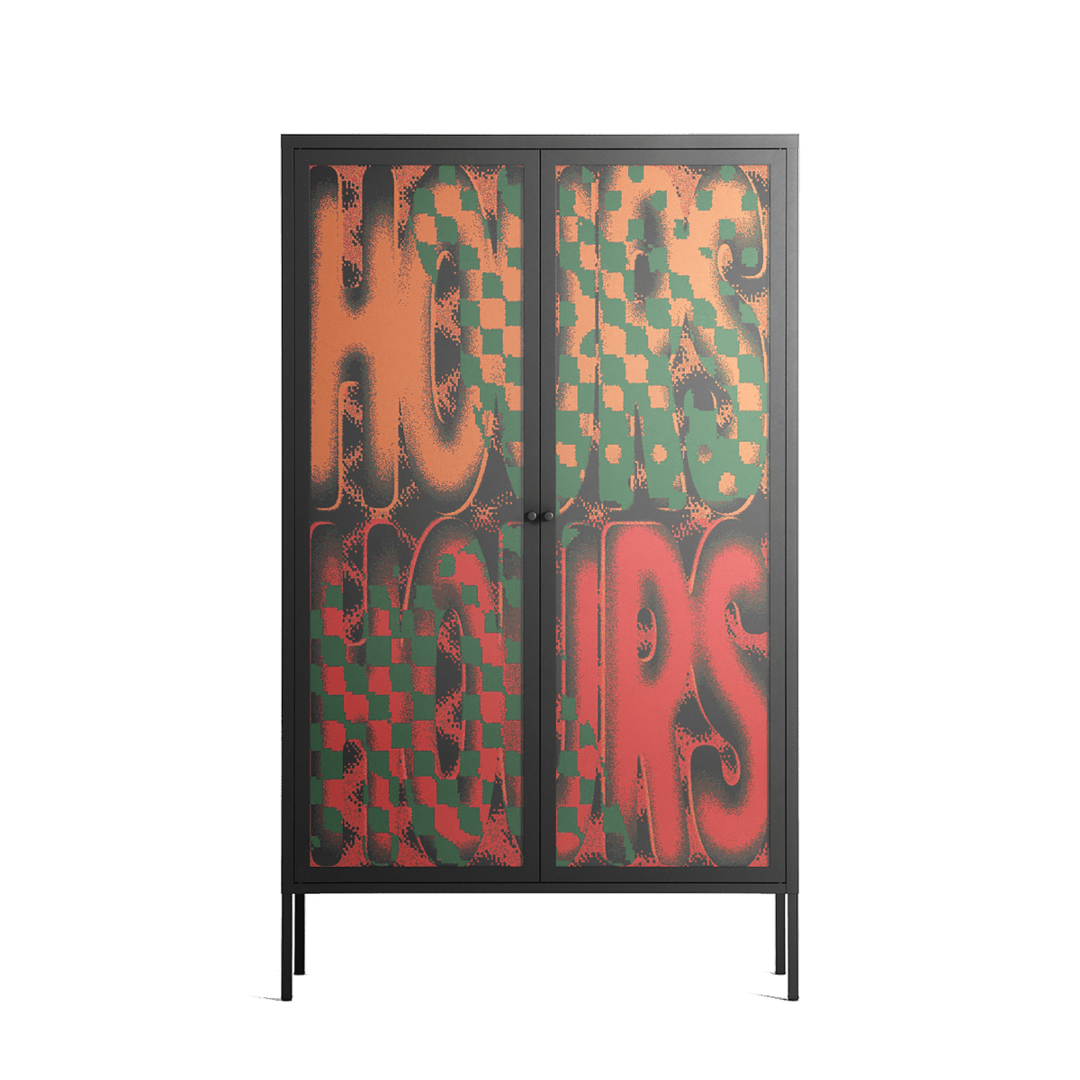 Hours - Cabinet - Oluwaseyi Samuel Adebayo - Antracite - Overlay Glass