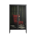 The Man Behind The Curtain - Cabinet - Kristin Eriksson - Antracite - Clear glass