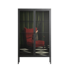 The Man Behind The Curtain - Cabinet - Kristin Eriksson - Antracite - Clear glass
