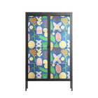 Shapes Blue - Cabinet - Lydia Greaves - Antracite - Clear glass