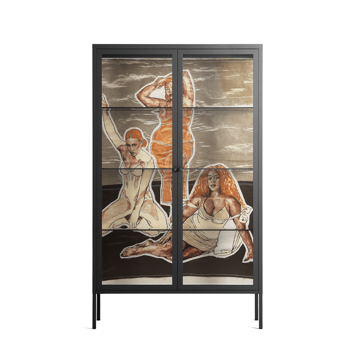We Are Who We Are - Cabinet - Sophie Goudman-Peachey - Antracite - Clear glass